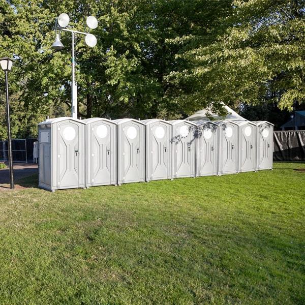 we provide frequent cleaning and maintenance services throughout the duration of your event to ensure that our special event portable toilets remain clean and sanitary